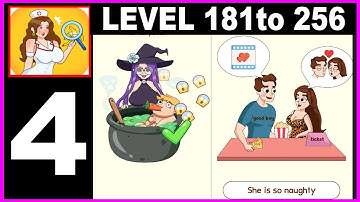 Brain Puzzle DOP Teaser Quiz level 181 to 256 - Gameplay Walkthrough Part 4 all Solution Android IOS