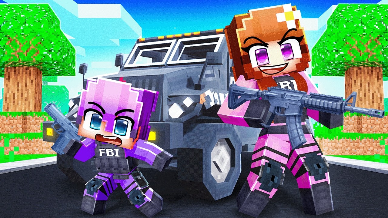 Baby Dash and Anne Became SWAT in Minecraft