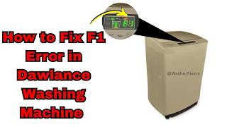 Famous How to Fix F1 Error Code in Dawlance Top Load Fully Automatic Washing Machine  Urdu Hindi Profile