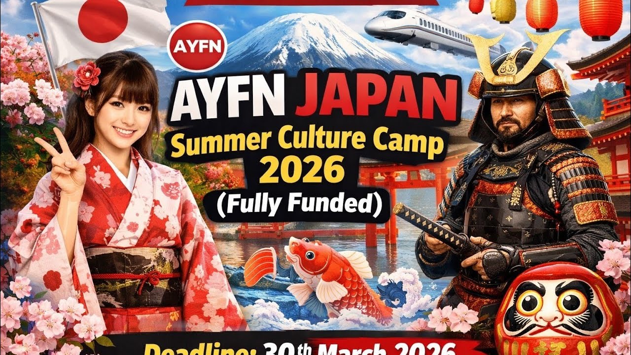 ConferencesAYFN JAPAN Summer Culture Camp 2026 (Fully Funded)