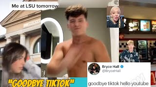 TikTokers JOKES about TikTok getting banned... Tony Lopez, Addison, Bryce Hall says GOODBYE