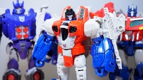 Transformers Power Of the Primes STARSCREAM voyager Class Figure Review