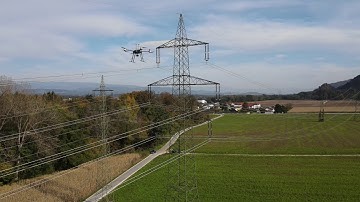 AIR8 Drone - "Flyby" Power Lines & Poles Inspection
