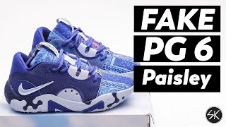 Nike PAUL GEORGE 6 Paisley REAL VS FAKE