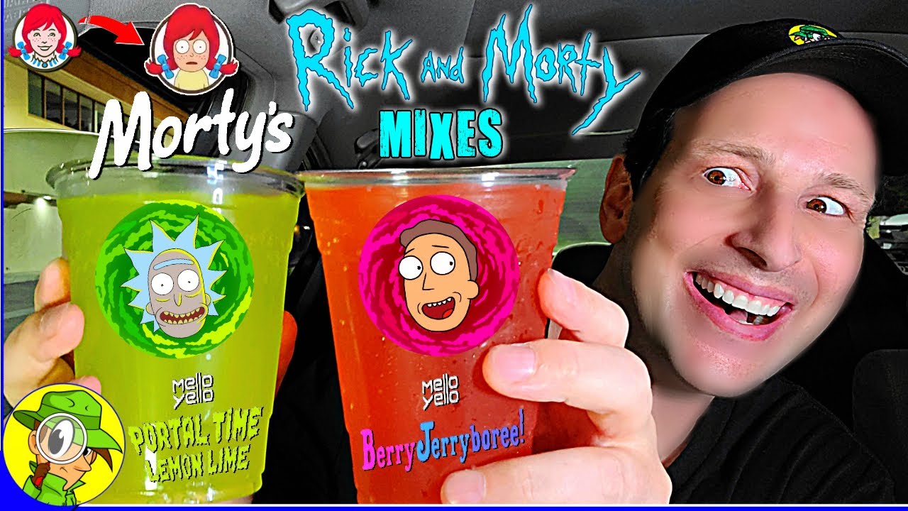 Wendy's® RICK AND MORTY® FLAVORS Review 👧🌌🍋🍒 MELLO YELLO® SODA 🥤 Peep