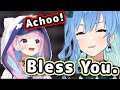 Suisei and Towa Saying "Bless You" In English Sounds Perfect 【ENG Sub/Hololive】