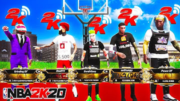 5 VERIFIED YOUTUBERS TAKE OVER 5v5 COURT PARK EVENT in NBA 2K20!! Best Builds Dominate NBA 2K20