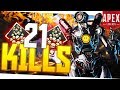 I Dropped 21 KILLS in Apex Legends! - PS4 Pro Apex Legends 20+ Kill Game!