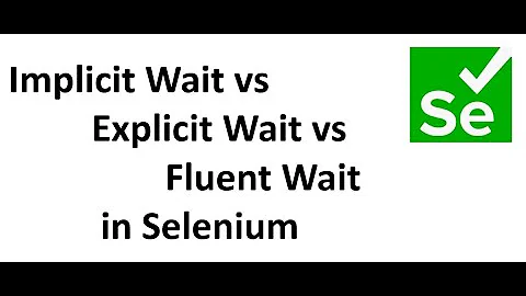 Implicit Wait, Explicit Wait and Fluent Wait in Selenium