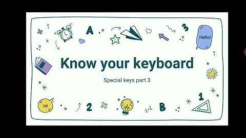 special keys part 3 (Grade 1 )