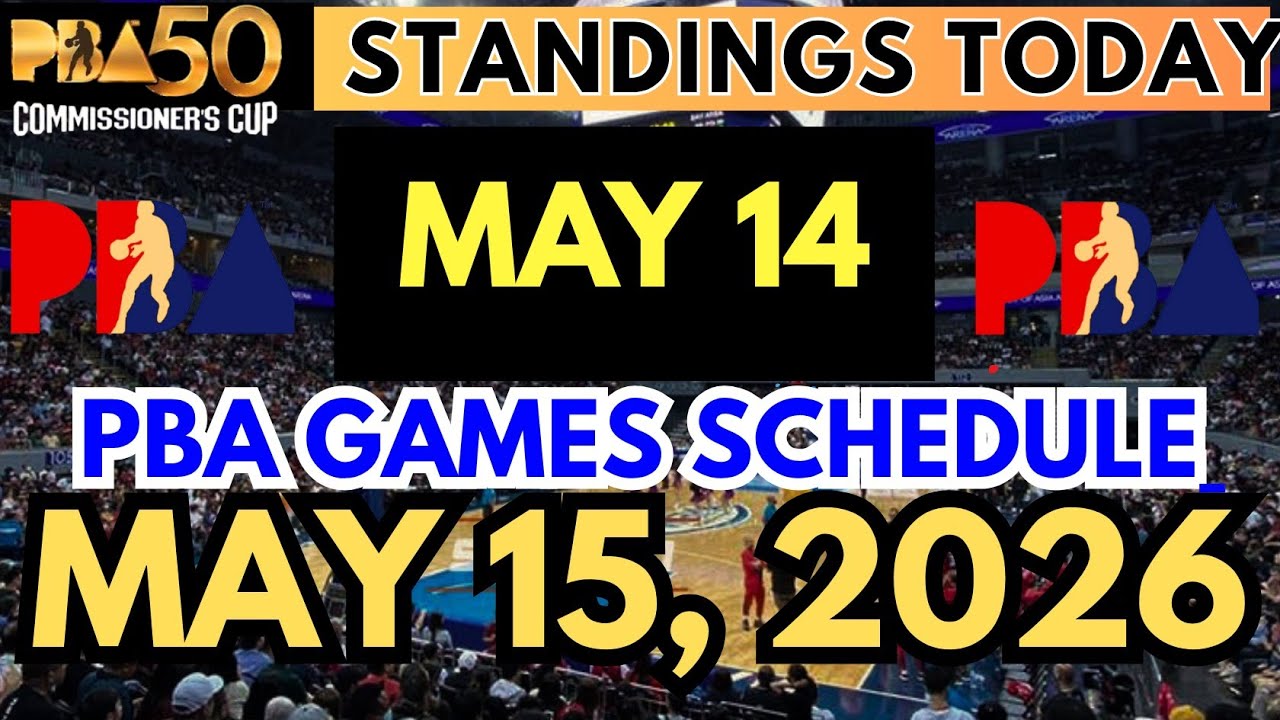 PBA STANDINGS as of MAY 14, 2026 | GAME SCHEDULE • MAY 15 #pba # ...