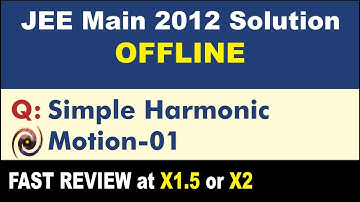 JEE Main 2012 Physics Solutions | Simple Harmonic Motion 01