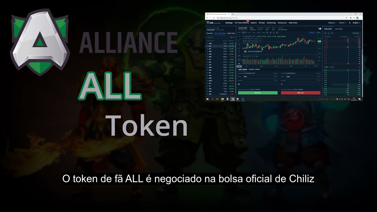 Como negociar token de fã ALL (Team Alliance). Como comprar token de fã ALL (Team Alliance).