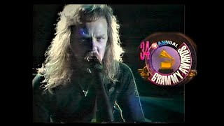 Metallica - Enter Sandman 1992 - The 34st Annual Grammy Awards - Complete Scene - Best Quality