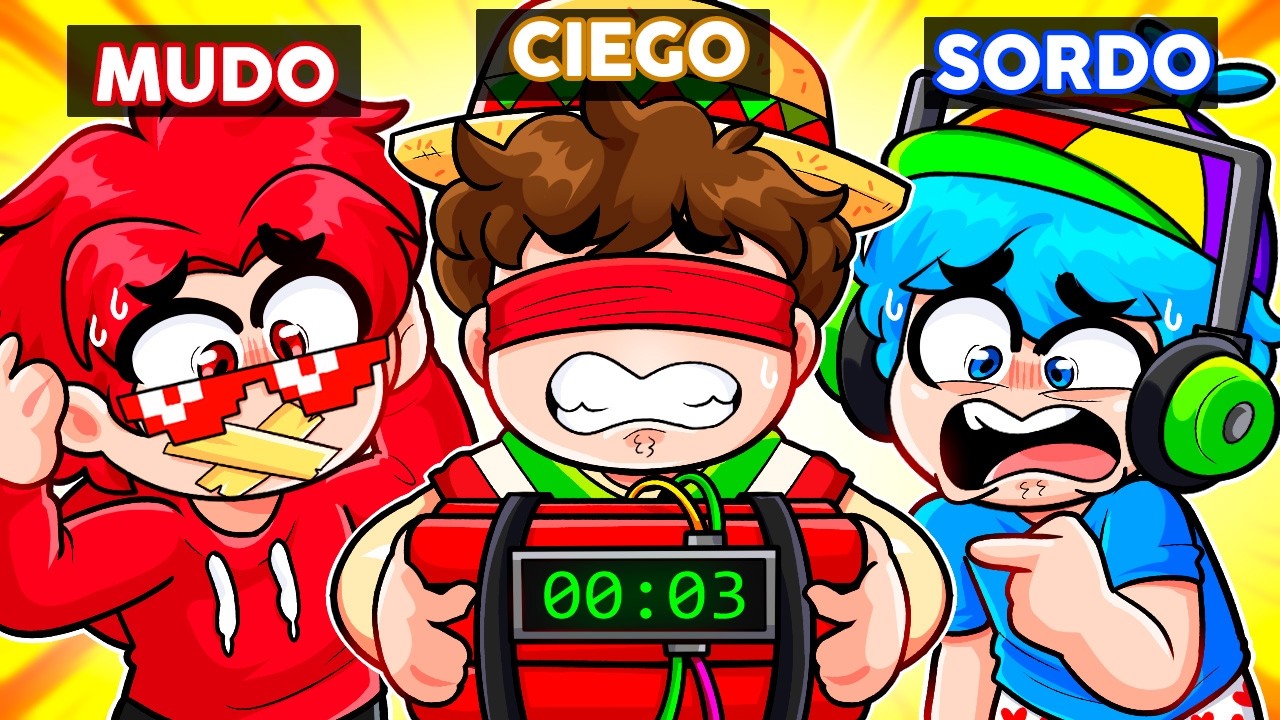 SORDO, CIEGO y MUDO con AMIGOS 😂🙊💥 SILVIOGAMER en BOMBANANA