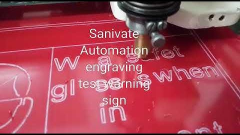 Engraving using mach3 ..