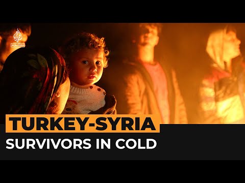 Families in Turkey spend night in freezing cold after earthquakes | Al Jazeera Newsfeed