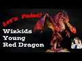 Let's Paint Wizkids Young Red Dragon D&D Miniature