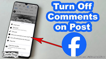 How to Turn Off Comments on a Facebook Post