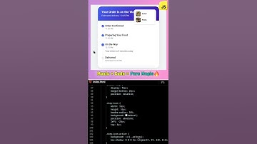 🚚 Real-Time Food Delivery Tracker Using HTML CSS & JS in 60 Seconds! | UI Animation Magic #shorts