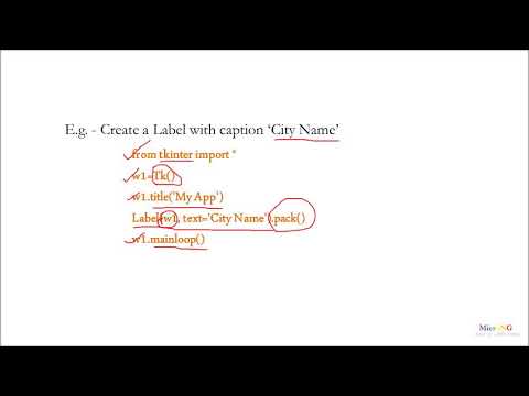 Python tkinter Label and Button