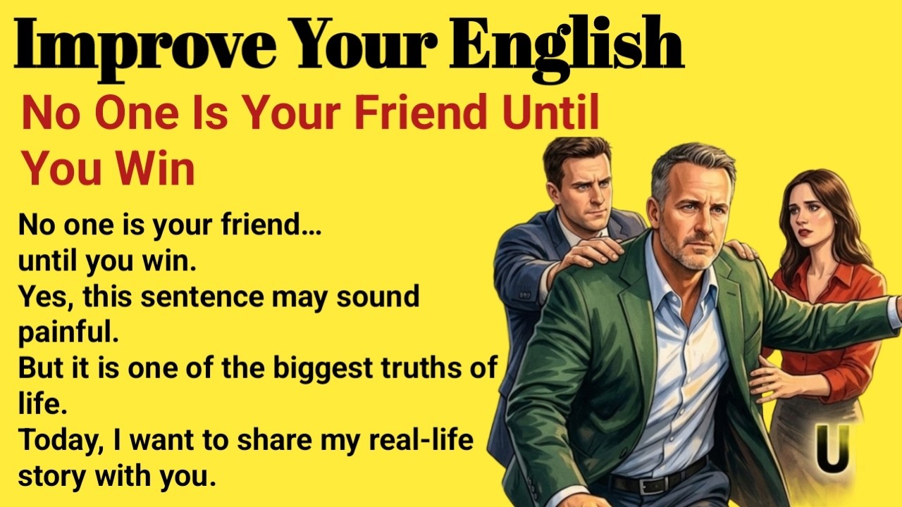 No One Is Your Friend Until You Win 🔥| Motivation & English Practice #motivationalstory #motivation
