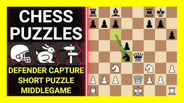 Chess Puzzles to Practice. Themes: Capture the defender, Short puzzle, Middlegame. Learn