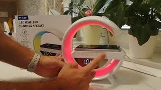 BT-3401 LED Wireless Charging Speaker - Suono di alta qualità e