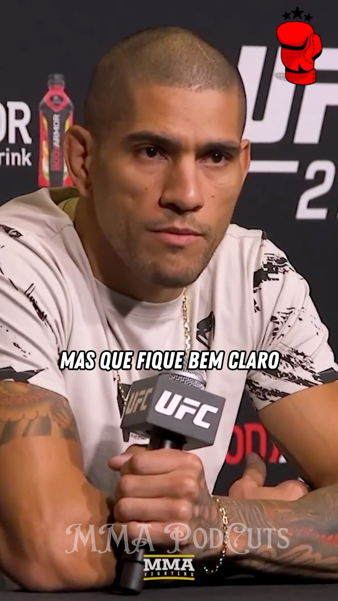 ALEX POATAN FALA DA LUTA COM STRICKLAND  #mma #luta #boxe #ufc #shortsfeed #brasil #foryou