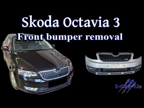 Skoda Octavia 3, front bumper removal -tutorial