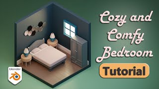 Create Your First Isometric Scene - Comfy and Cozy Bedroom - Beginner Friendly Step by Step Tutorial screenshot 5