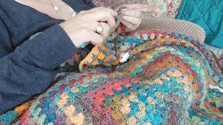 My Favourite go to Classic Granny Square Blanket/Throw Part 1