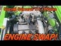 Suzuki Samurai 1.6L 16V Engine Swap: Removing the 1.3L Turbo engine