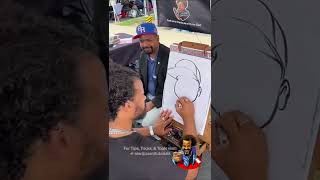 Senator Sharif Street was happy to get drawn by Alanit but did he like the sketch? #video 😱#viral