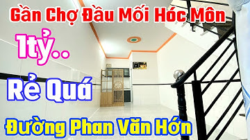 Chỉ 1 tỷ..Nhà1 lầu gần chợ đầu mối nông sản hóc môn👉 gần đường Phan Văn Hớn, gần chợ bà điểm#shorts