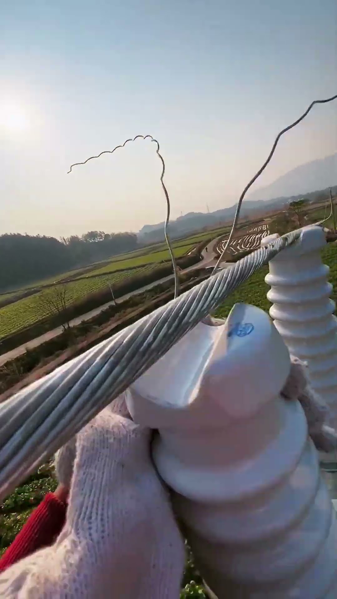 High voltage cable installation process