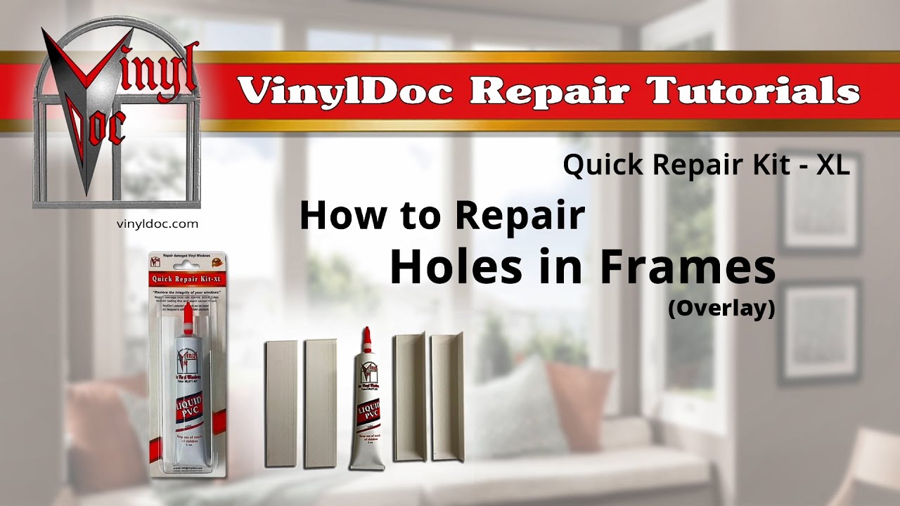 How to Repair Holes in Vinyl Window Frames (Overlay) YouTube
