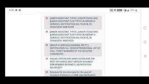 TSPSC GROUP 4 RESULTS Released 1:1 Ratio Congratulations For All The Selected Candidates