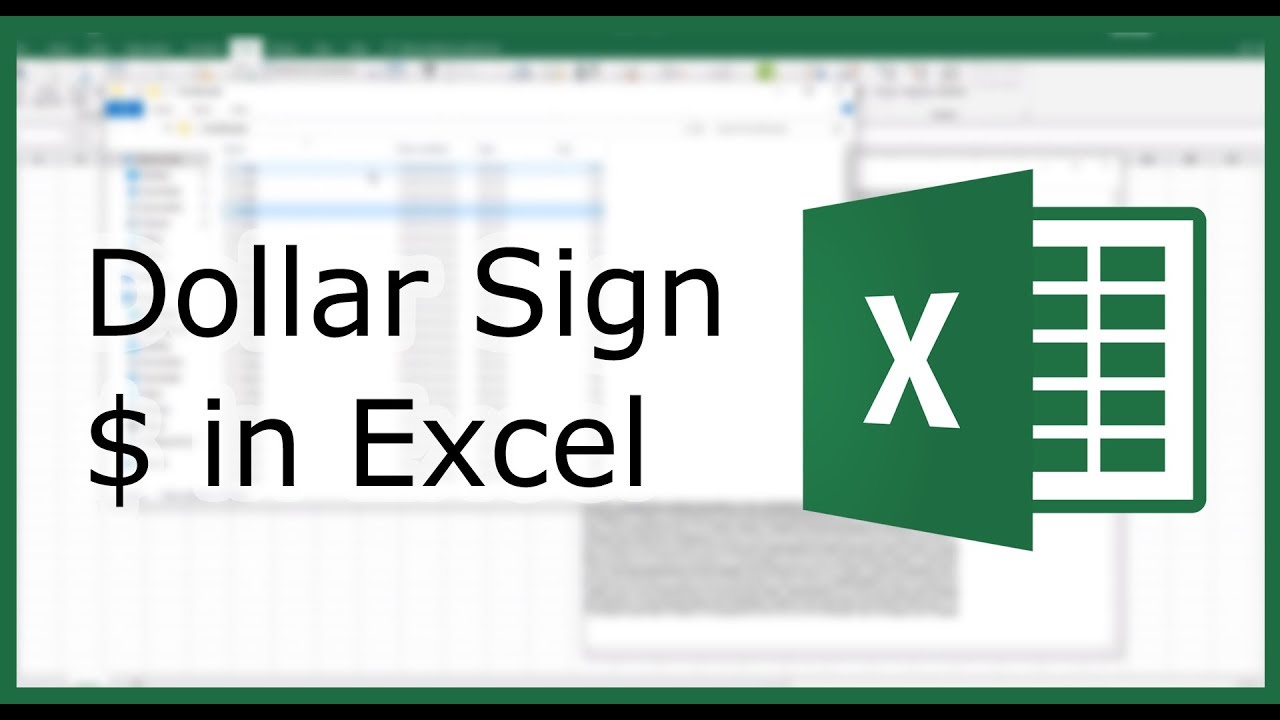  Update New Dollar Sign $ in Excel | Excel in Minutes