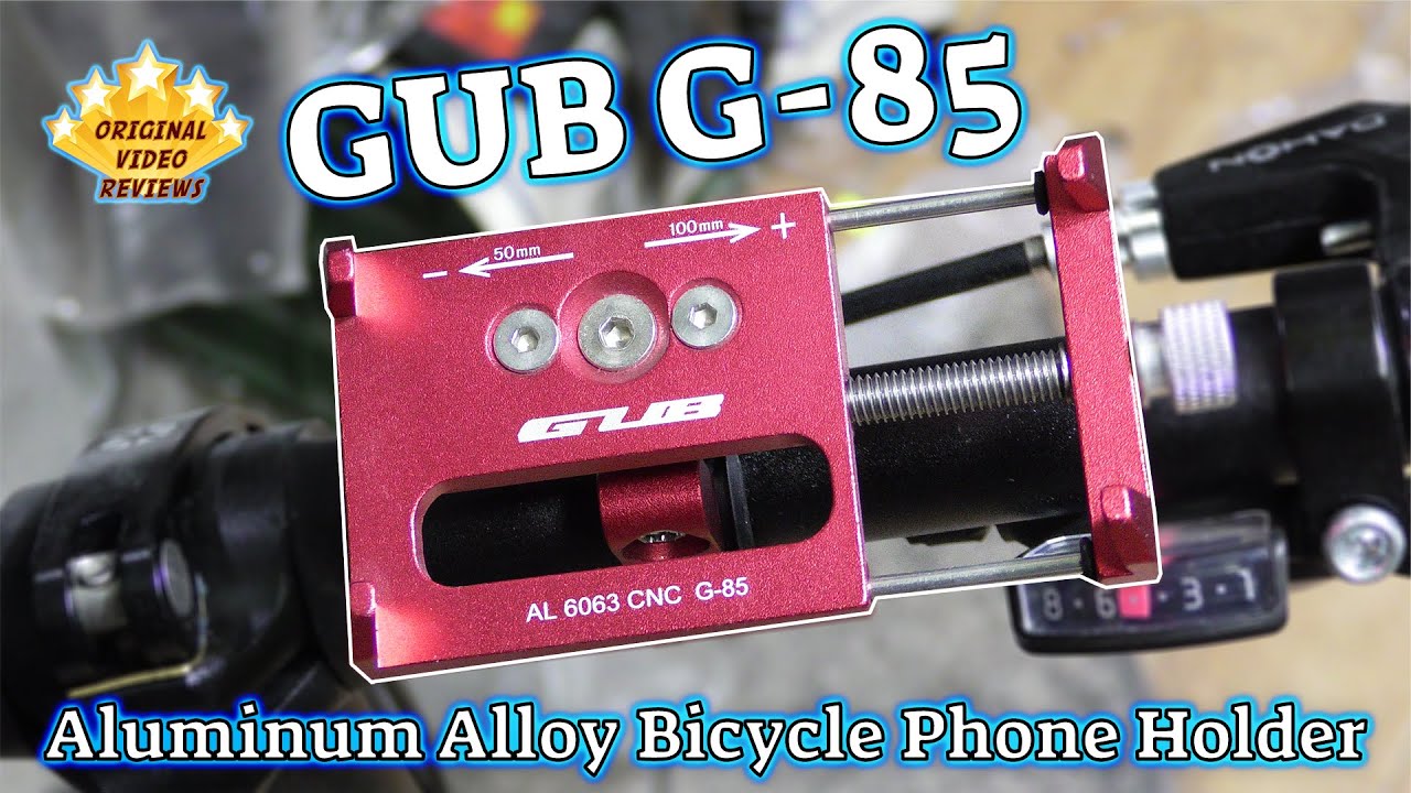 GUB G-85 Aluminum Alloy Bicycle Phone Holder‎ Review 🚲📱