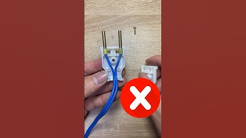 Tips for connecting the power cord to the plug firmly - đấu dây điện vào phích cắm chắc chắn