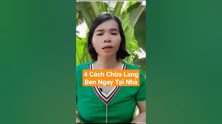 Cách chữa lang ben