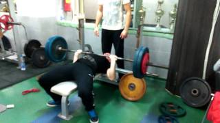 Paused bench press 110kg x 3
