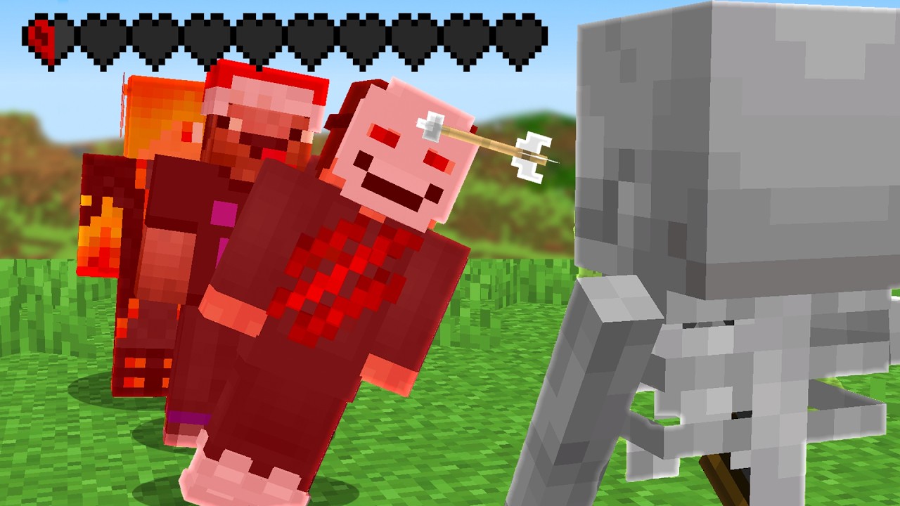 3 Người Chiến Thắng Minecraft nhưng Cả 3 Chia Sẻ Máu