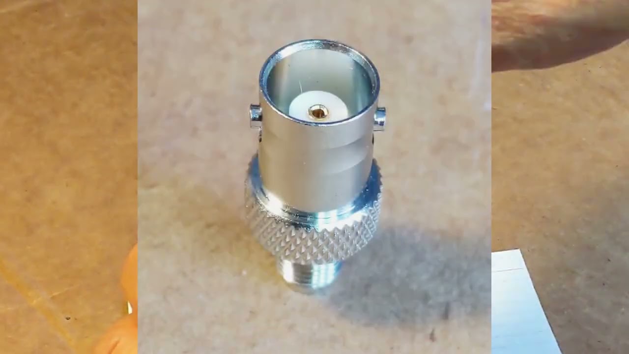 Convert SMA-Male Antenna Jack To Be A BNC-Female Jack, Easy To Do