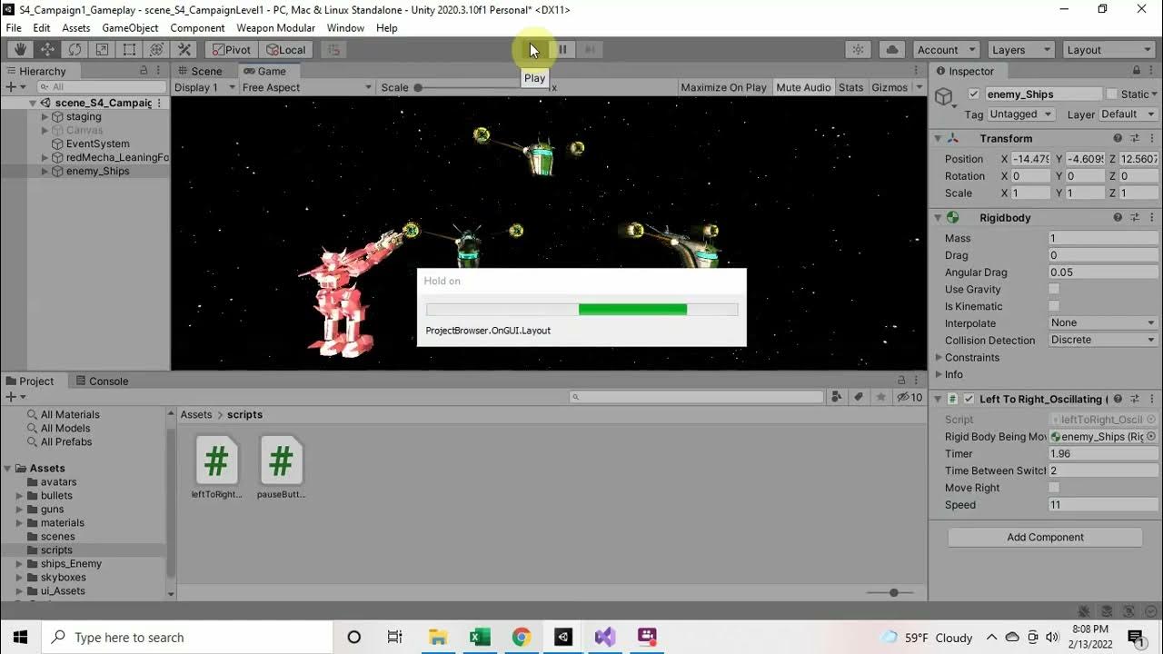 Unity Tutorial: How to make a game object move left to right constantly ...