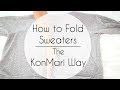 How to Fold Sweaters & Hoodies | The KonMari Way (Marie Kondo)