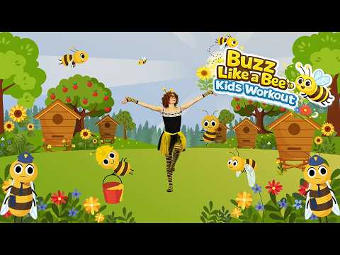 Bee’s Workout | 5 Min Exercise For Kids: Fun Morning Fitness & Learn About Bees