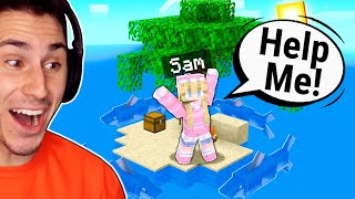 I Left My Wife STRANDED On An Island! | Minecraft