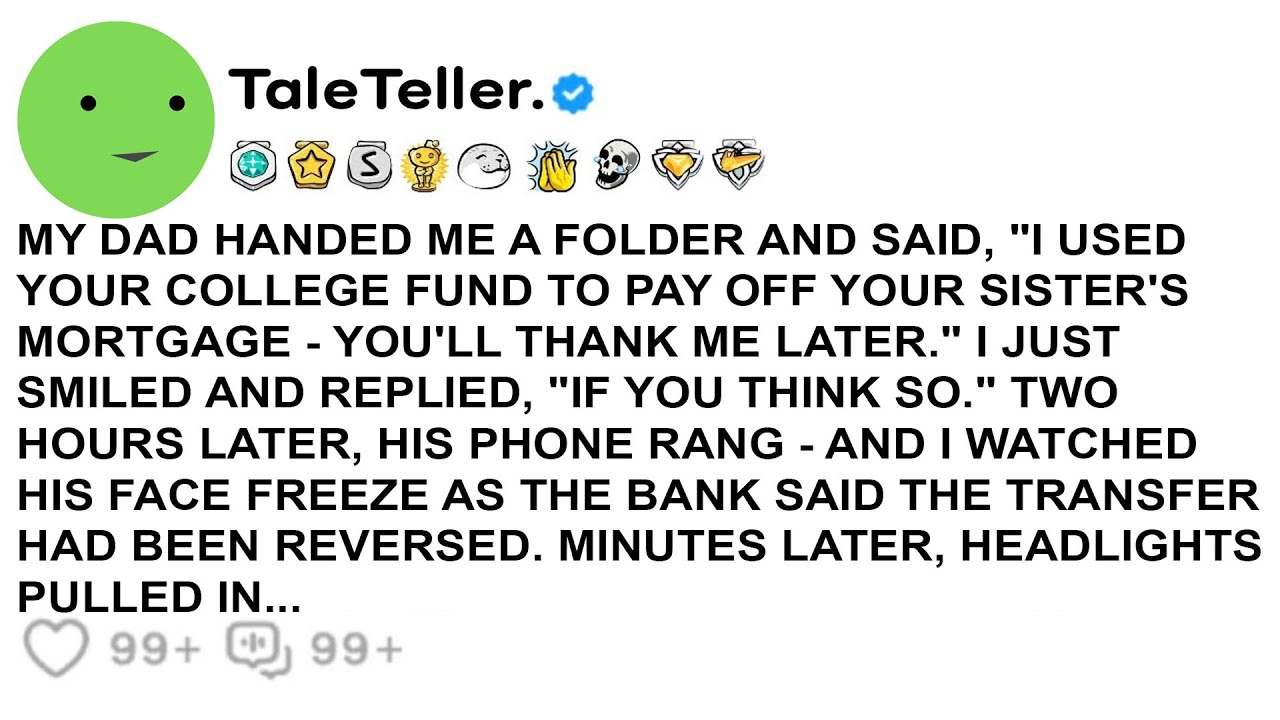 МОЙ ПАПА ДАЛ МНЕ ПАПКУ И СКАЗАЛ: «Я ИСПОЛЬЗОВАЛ ТВОИ ФОНДЫ НА КОЛЛЕДЖ, ЧТОБЫ ПОГАСИТЬ…»